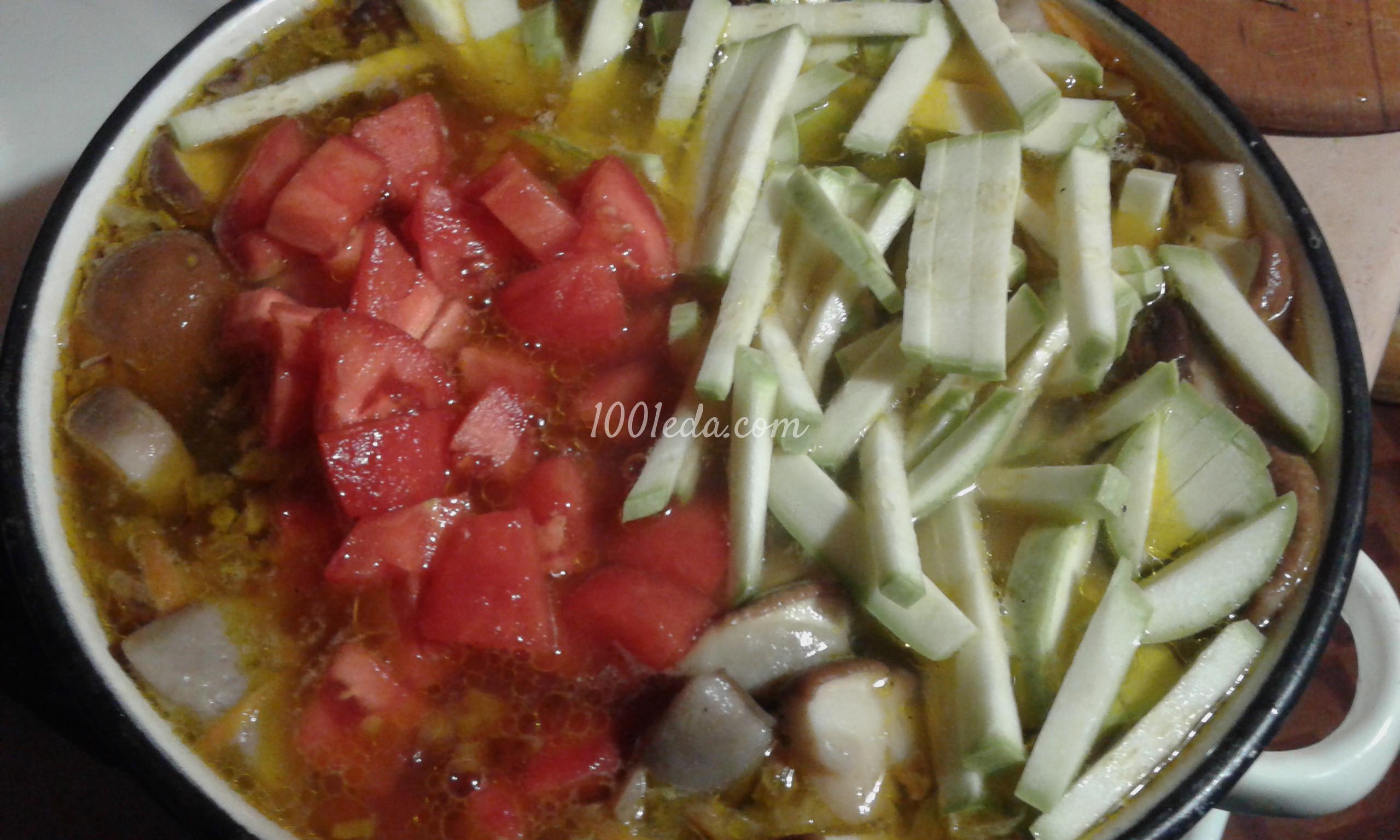 Суп овощной с грибами: рецепт с пошаговым фото - Шаг №12