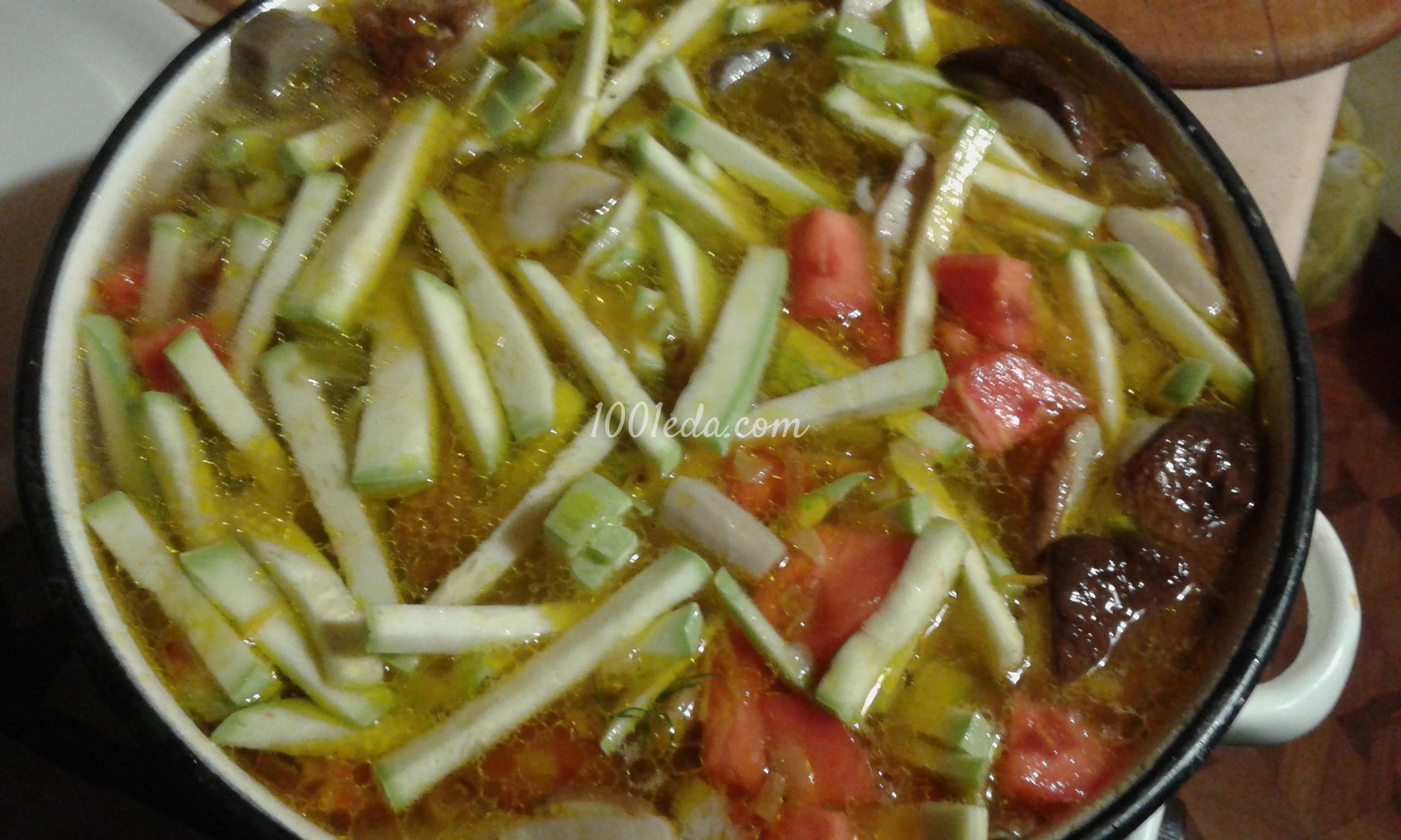 Суп овощной с грибами: рецепт с пошаговым фото - Шаг №13