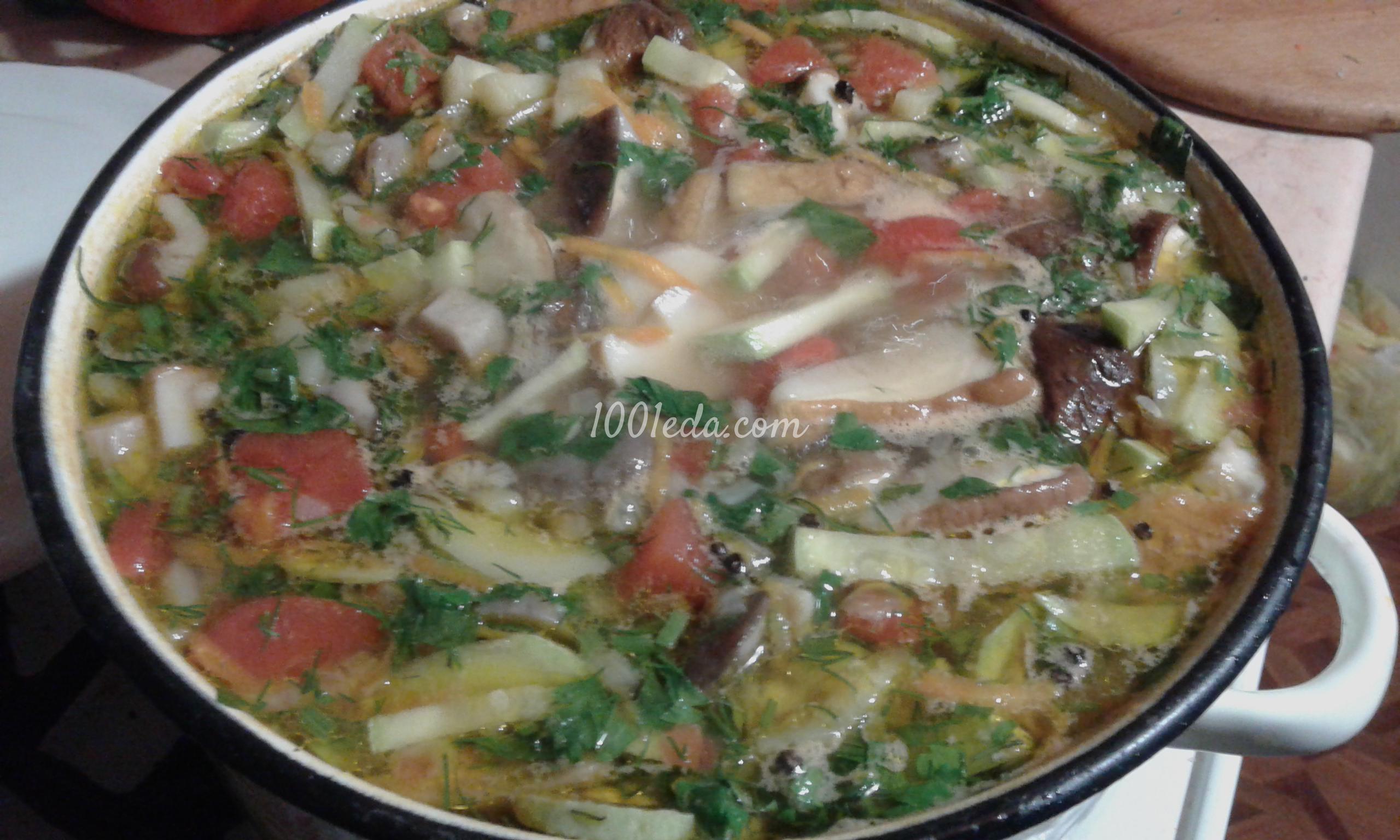 Суп овощной с грибами: рецепт с пошаговым фото - Шаг №16