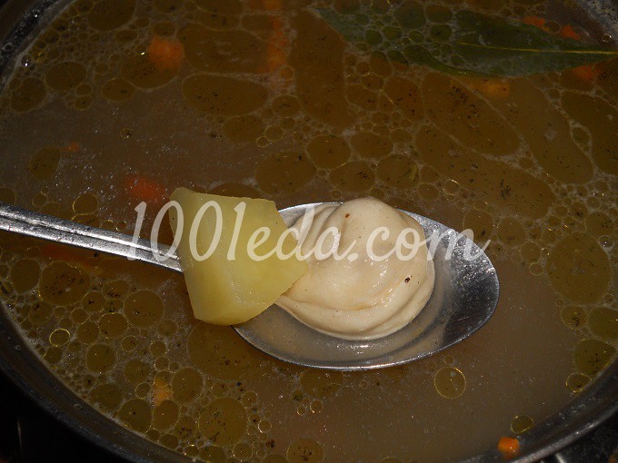 Суп пельменный: рецепт с пошаговым фото - Шаг №6