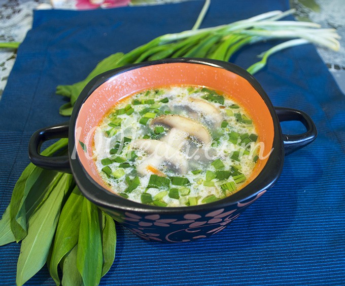 Суп с грибами и черемшой: рецепт с пошаговым фото - Шаг №14