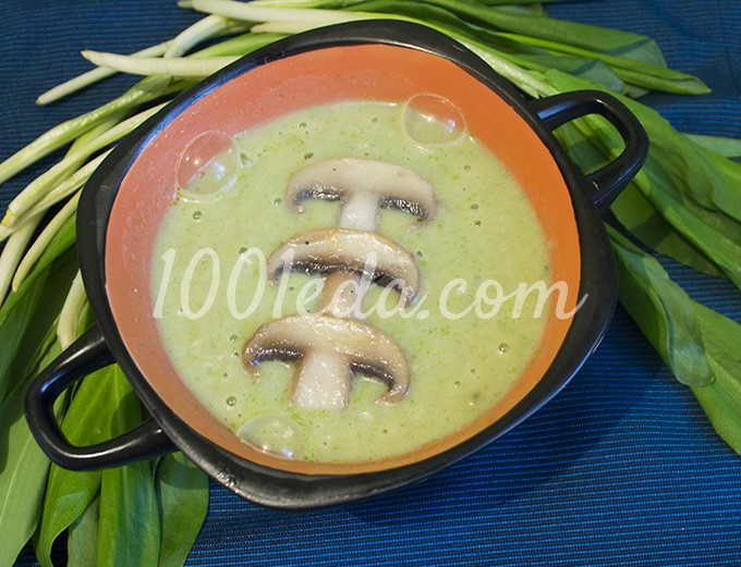 Суп с грибами и черемшой: рецепт с пошаговым фото - Шаг №15