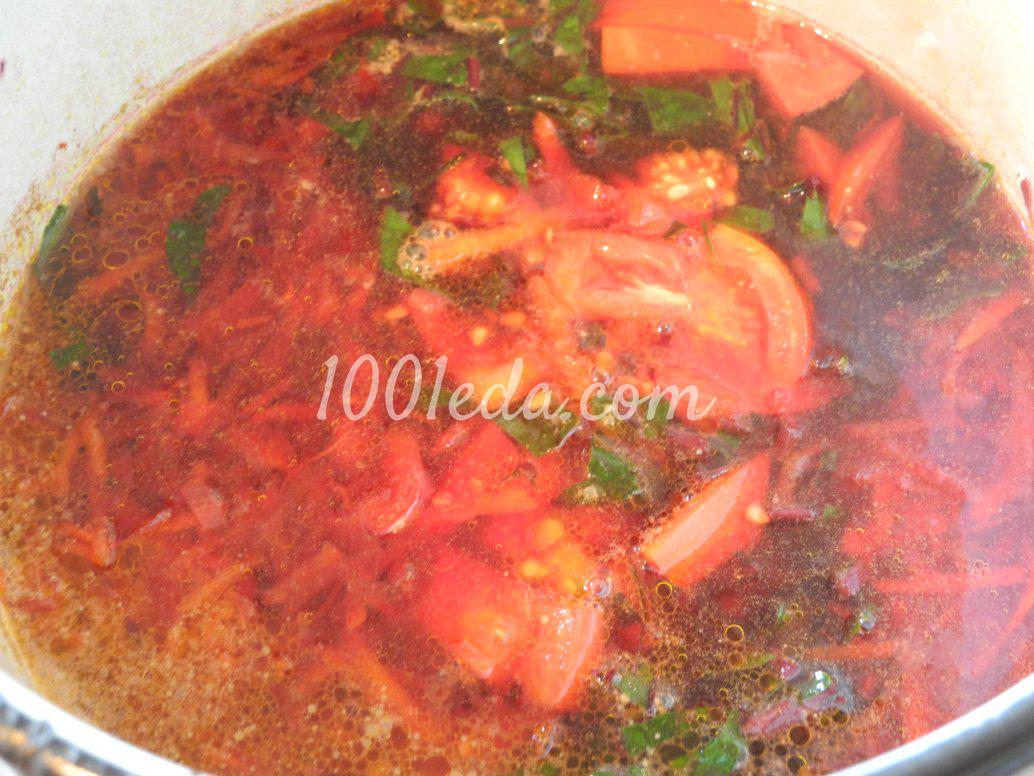 Суп со свеклой и ботвой: рецепт с пошаговым фото - Шаг №4
