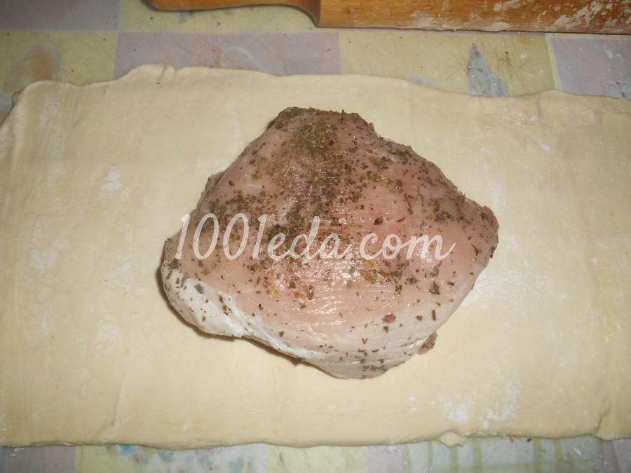 Свинина, запечённая в слоёном тесте: рецепт с пошаговым фото - Шаг №4