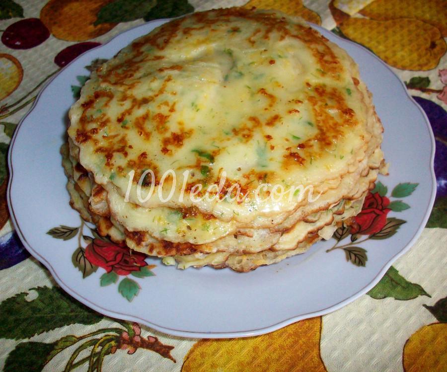 Сырные блины с укропом: рецепт с пошаговым фото - Шаг №4