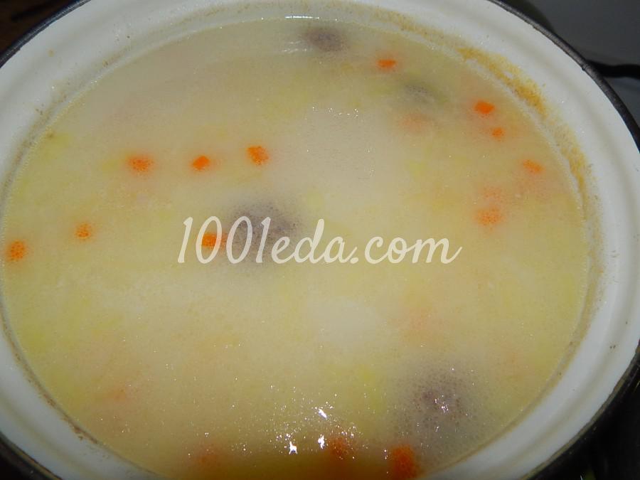 Сырный суп с фрикадельками и пикантными сухариками: рецепт с пошаговым фото - Шаг №7