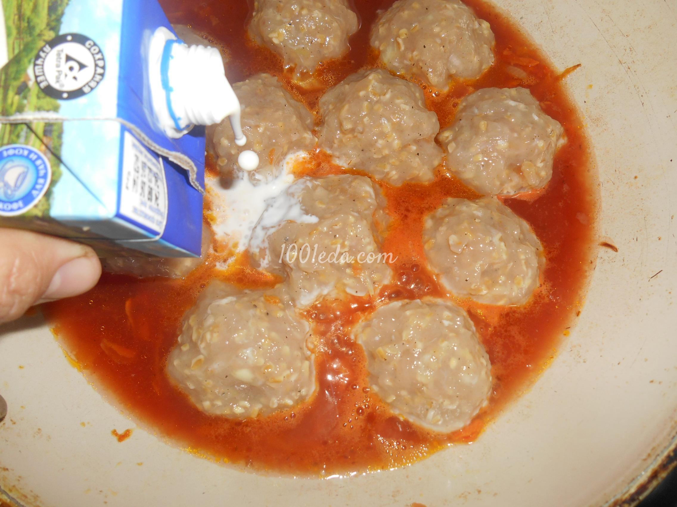 Тефтели с булгуром в сливочно-томатном соусе: рецепт с пошаговым фото - Шаг №15