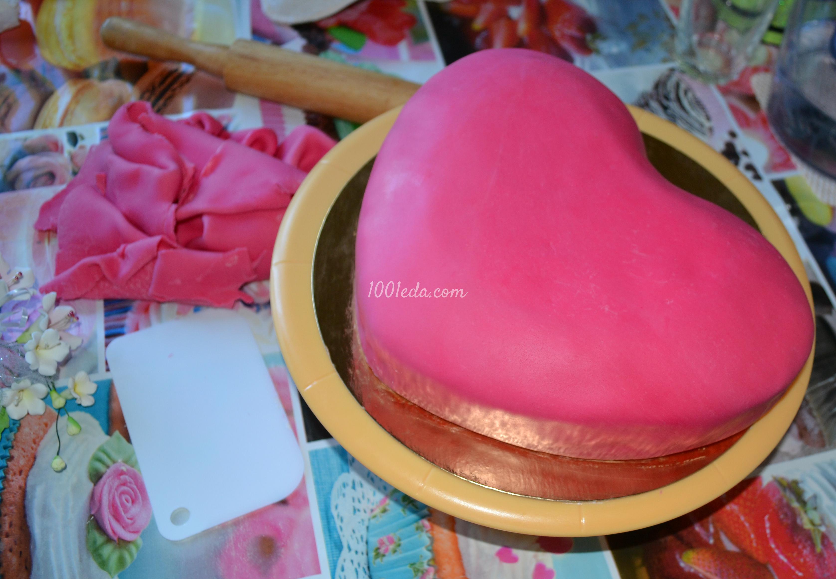 Торт Влюбленное сердце: рецепт с пошаговым фото - Шаг №6