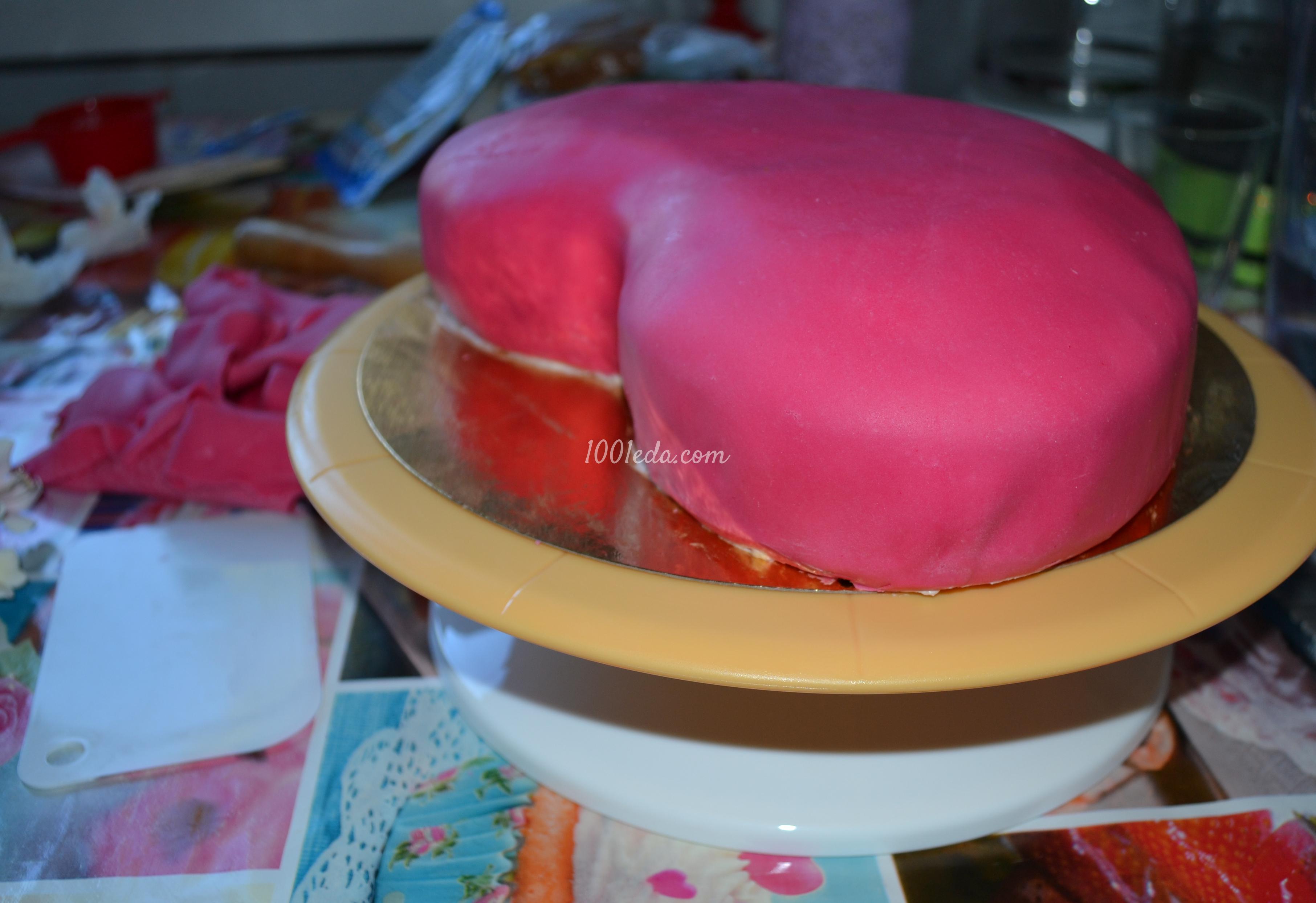 Торт Влюбленное сердце: рецепт с пошаговым фото - Шаг №7