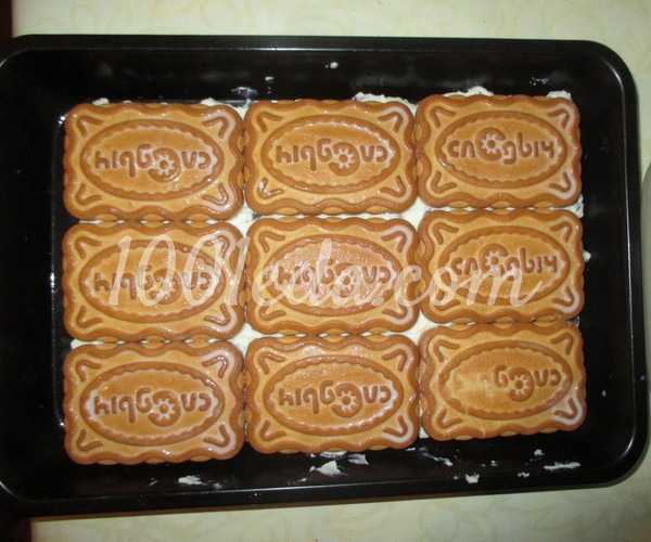 Торт из печенья Причудливые узоры для детей и взрослых: рецепт с пошаговым фото - Шаг 10