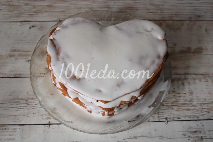 Торт медовик "Сердце" для моих любимых: пошаговое фото - Шаг №14