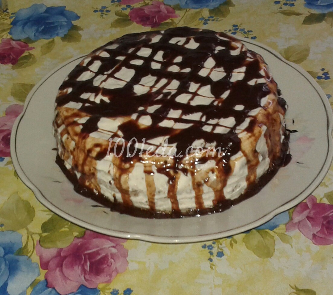 Овсяный торт с шоколадом