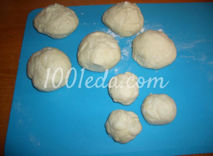 Творожные булочки Косы: рецепт с пошаговым фото - Шаг №7