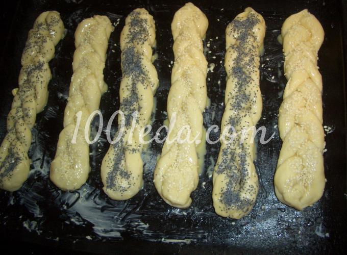 Творожные булочки Косы: рецепт с пошаговым фото - Шаг №9