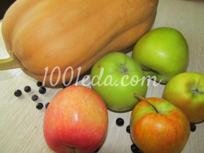 Тыква, тушеная с яблоками и аронией: рецепт с пошаговым фото - Шаг №1