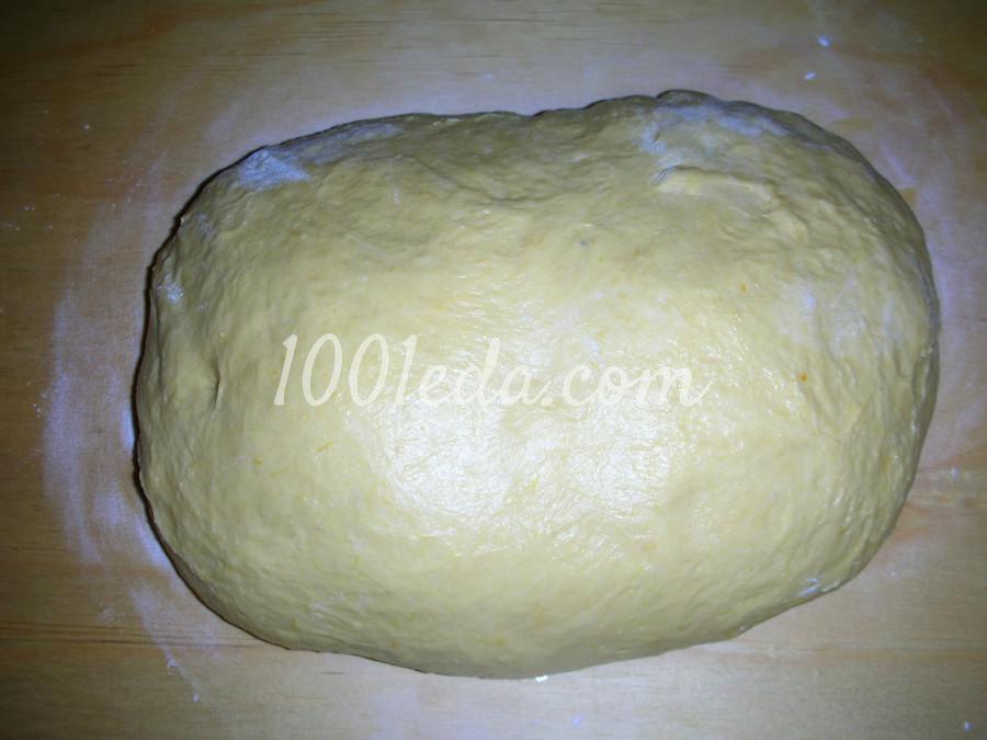 Тыквенное сдобное дрожжевое тесто: рецепт с пошаговым фото - Шаг №11