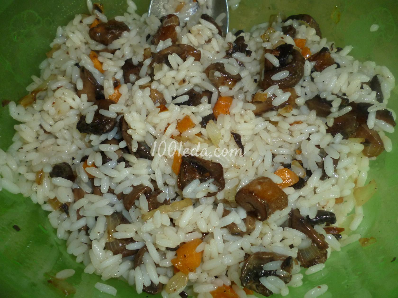 Утка, фаршированная голубцами с рисом и грибами: рецепт с пошаговым фото - Шаг №3