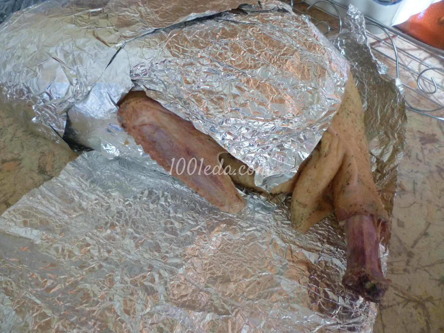 Утка, фаршированная голубцами с рисом и грибами: рецепт с пошаговым фото - Шаг №7