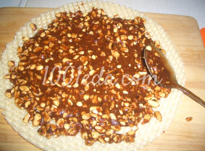 Вафельный торт Грильяж: рецепт с пошаговым фото - Шаг №6