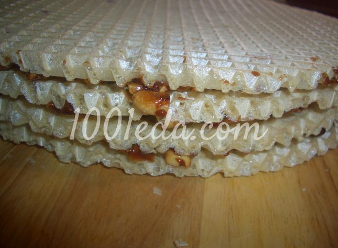 Вафельный торт Грильяж: рецепт с пошаговым фото - Шаг №7