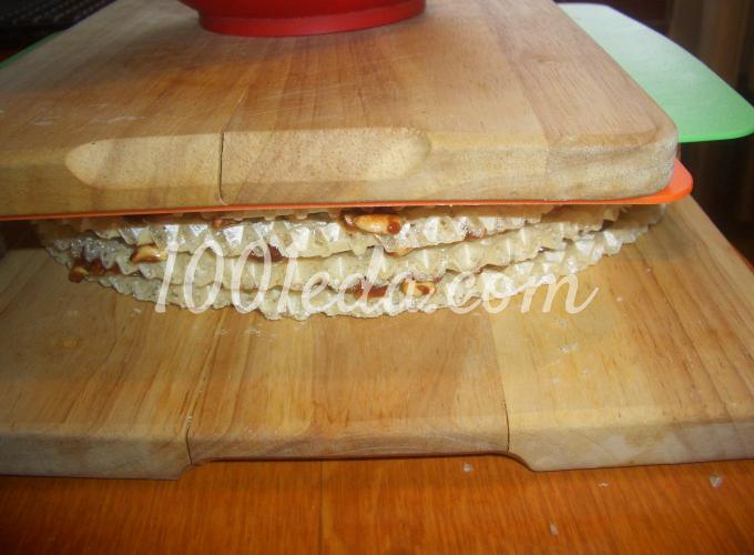 Вафельный торт Грильяж: рецепт с пошаговым фото - Шаг №8