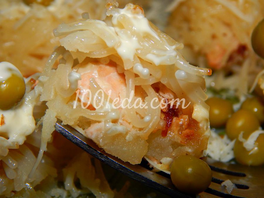 Вермишелево-картофельное суфле с красной рыбой: рецепт с пошаговым фото - Шаг №8