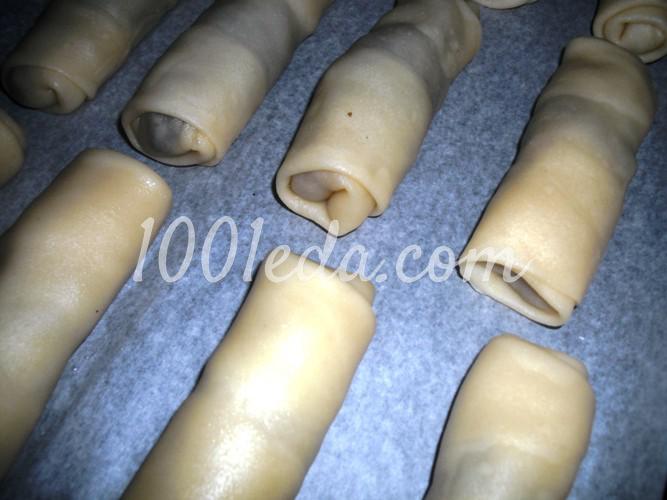 Вэрзере (молдавские слоеные пирожки) с капустой и грибами: рецепт с пошаговым фото - Шаг №16