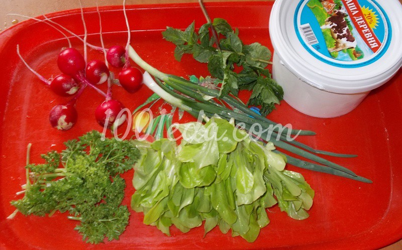 Витаминный салат Редиска с травками: рецепт с пошаговым фото - Шаг №1