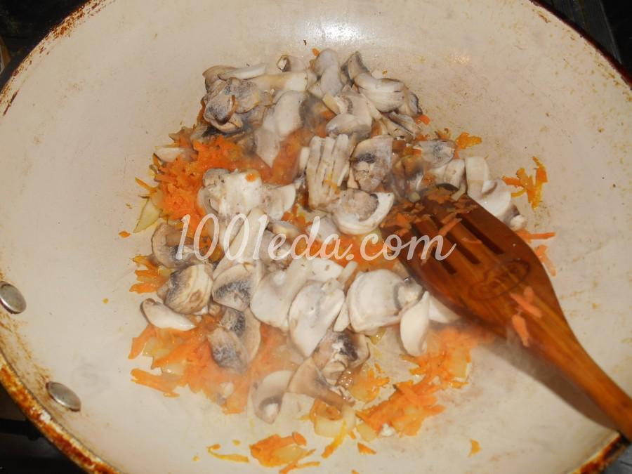 Вкусная гречка с куриными сердечками и грибами: рецепт с пошаговым фото - Шаг №5