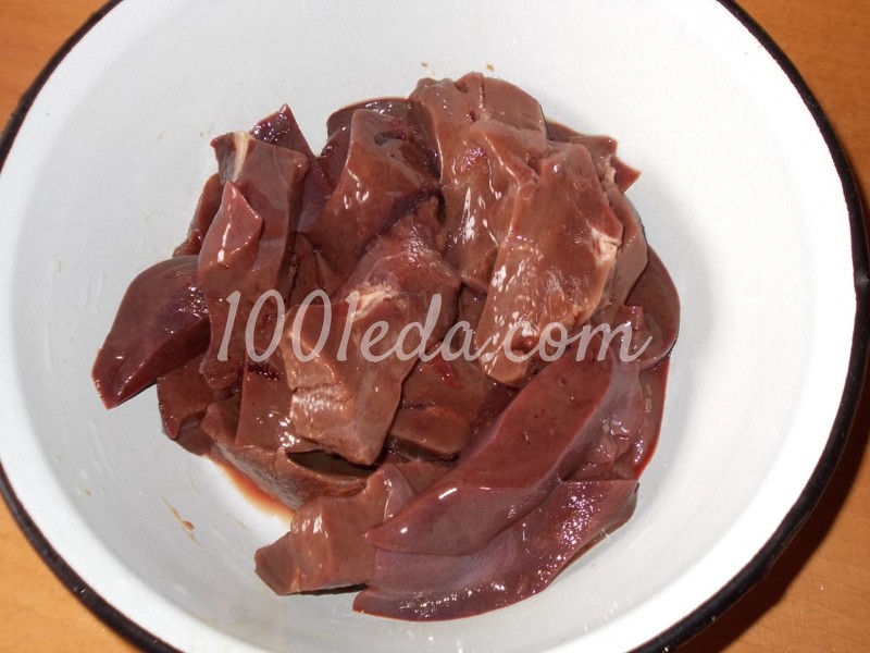 Вкусная свиная печень в маринаде: рецепт с пошаговым фото - Шаг №2