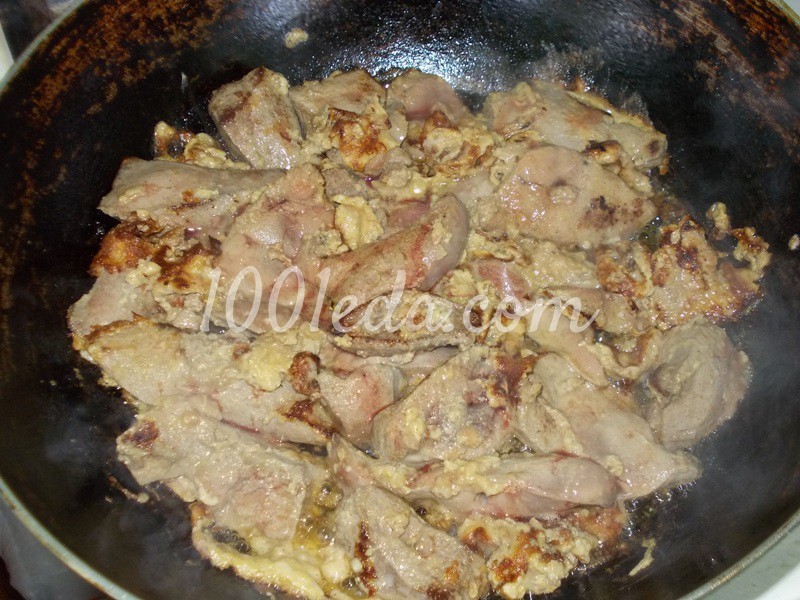Вкусная свиная печень в маринаде: рецепт с пошаговым фото - Шаг №9