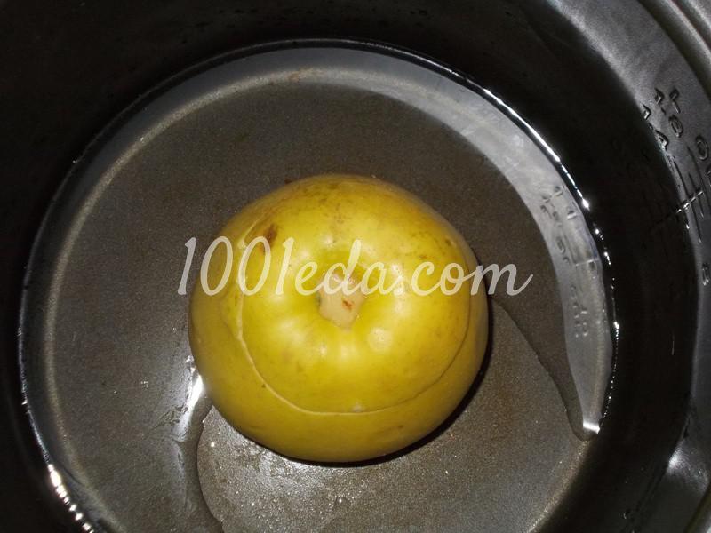 Вкусное и полезное яблочко с начинкой в мультиварке: рецепт с пошаговым фото - Шаг №7