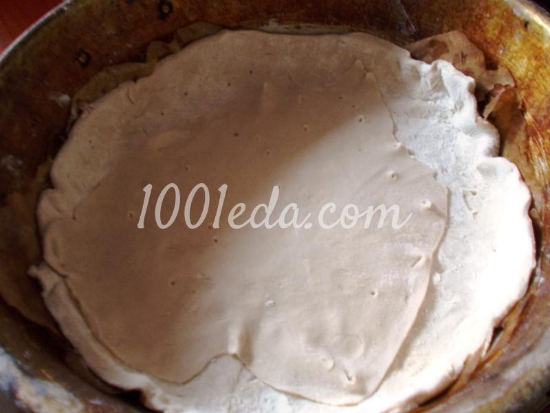 Вкусный пирог с грибами из слоеного теста: рецепт с пошаговым фото - Шаг №4