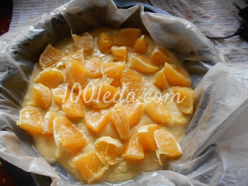 Вкусный заливной пирог с апельсином: пошаговый с фото - Шаг №5