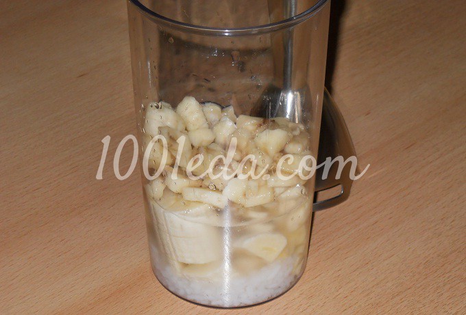 Холодный банановый смузи на рисовом молоке - Шаг №3