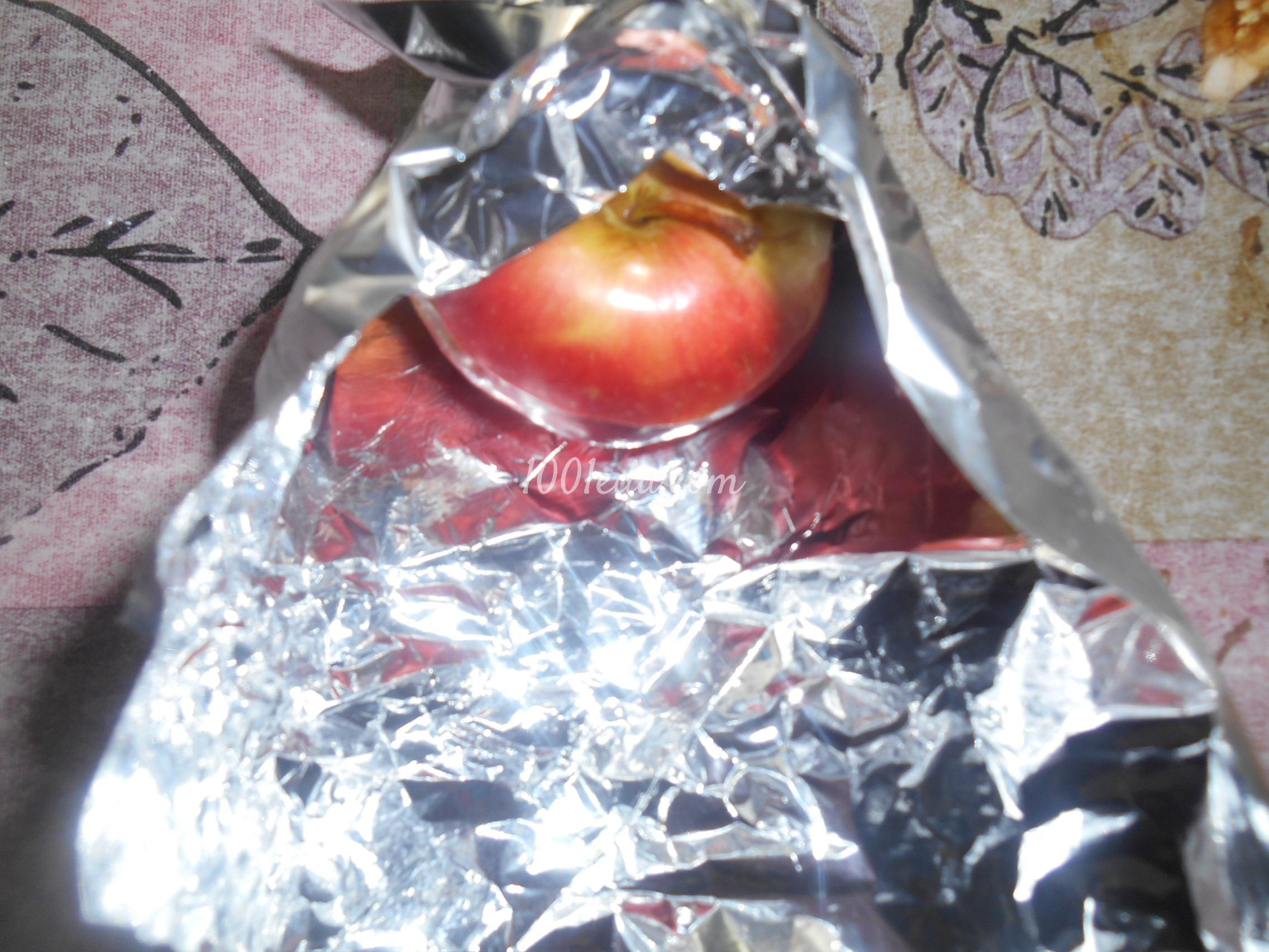 Яблоки с творогом и изюмом в духовке: рецепт с пошаговым фото - Шаг №7