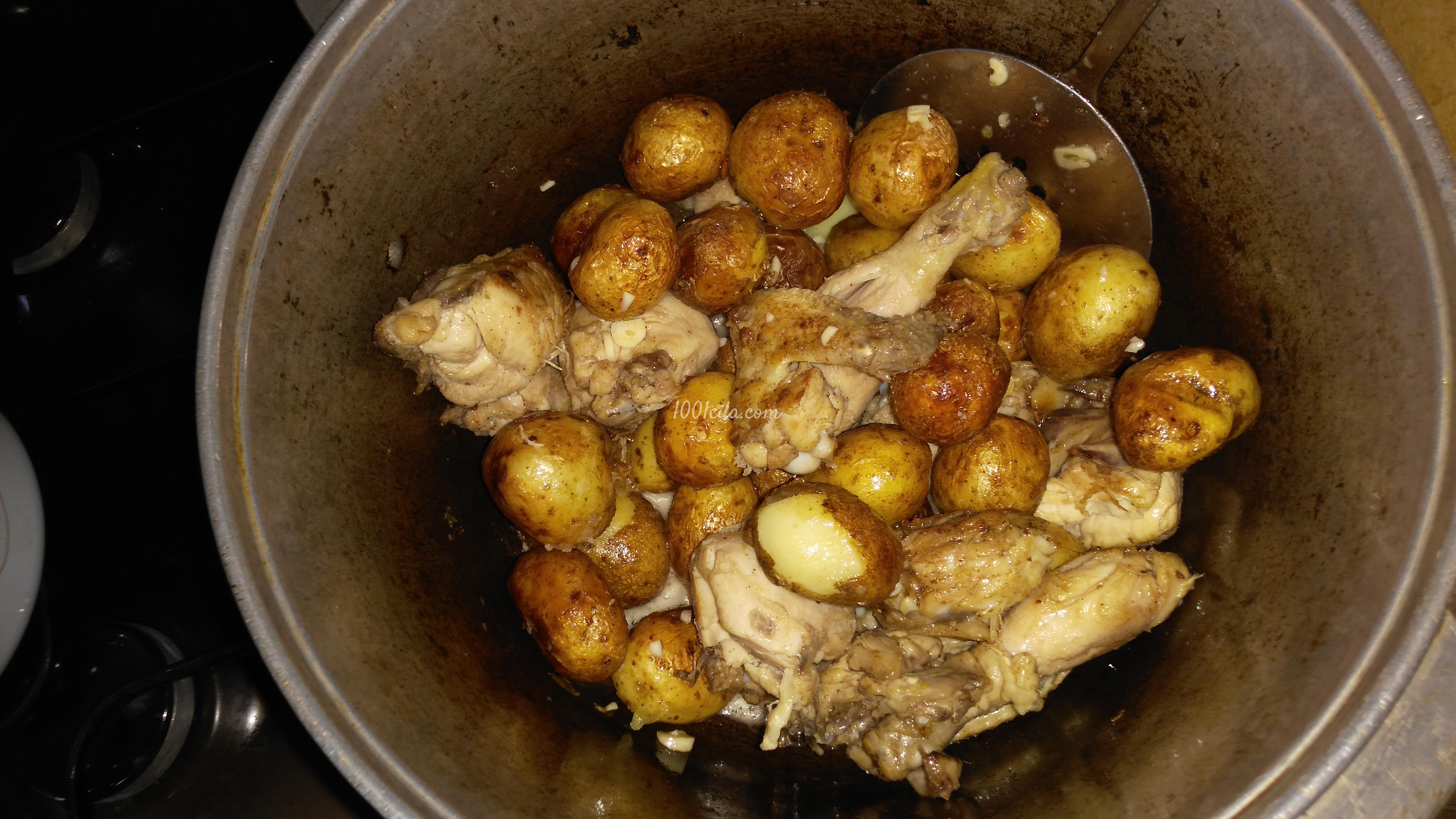 Жаркое из цыплёнка с молодой картошечкой: рецепт с пошаговым фото - Шаг №4