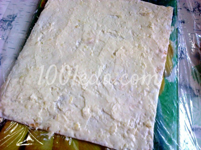 Закуска из лаваша с крабовым мясом и плавленным сырком: рецепт с пошаговым фото - Шаг №11