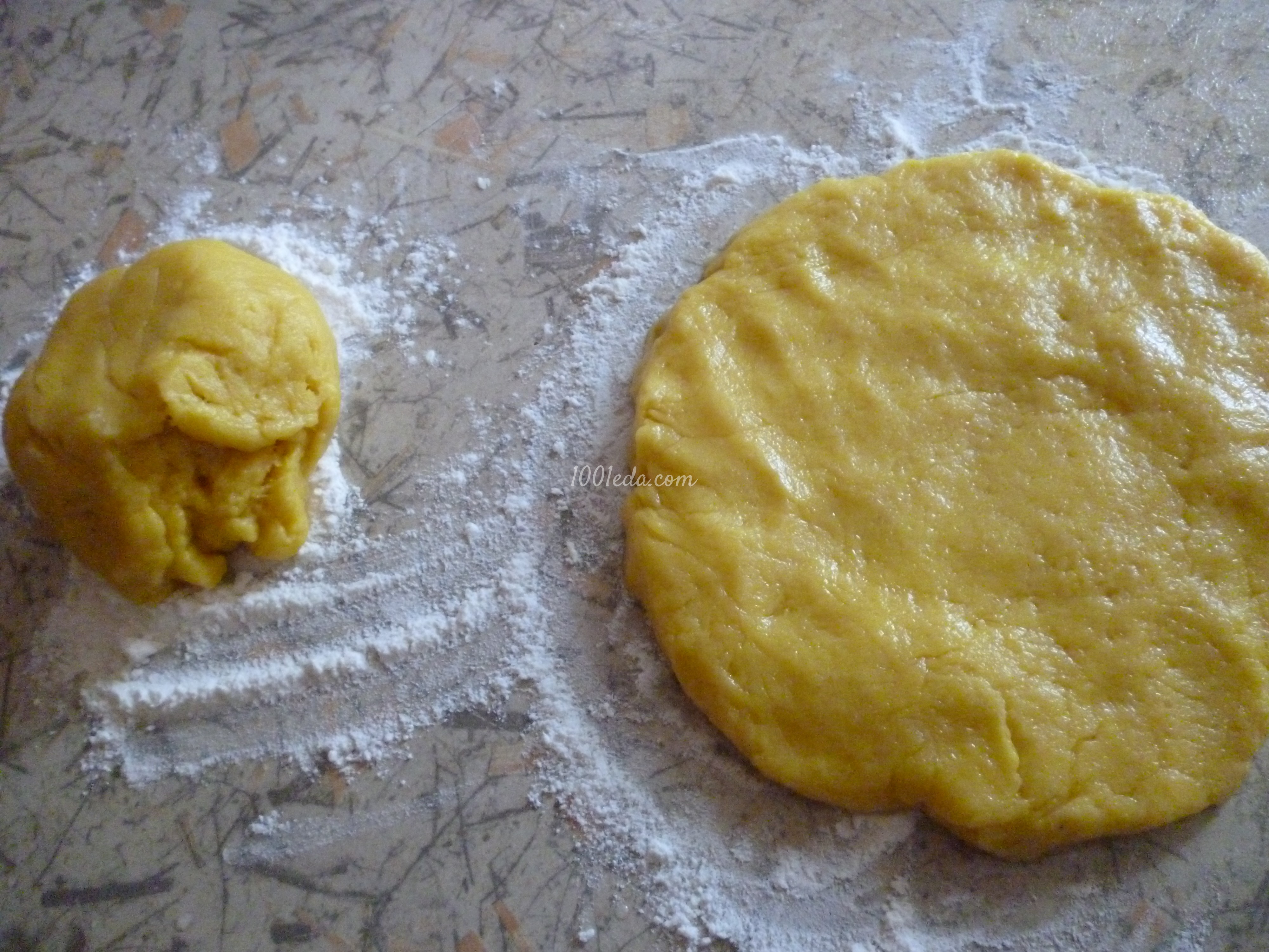 Закусочный пирог с соленым творогом и укропом в мультиварке - Шаг №6