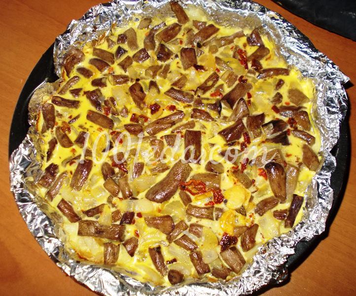 Запеканка с картофельным пюре и грибными ножками: рецепт с пошаговым фото - Шаг №8
