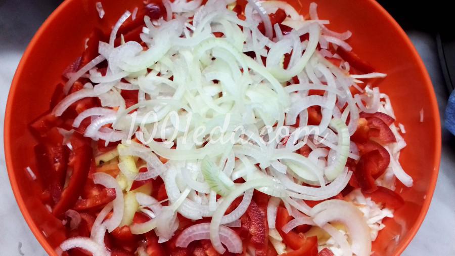 Зимний маринованный капустный салат со сладким перцем: пошаговый с фото - Шаг №4