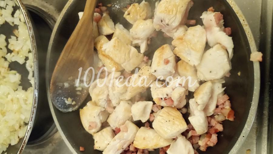 Куриная грудка с брокколи и беконом в соусе карбонара: рецепт с пошаговым фото - Шаг №2