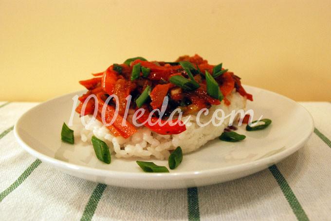 Рис с обжаренными овощами