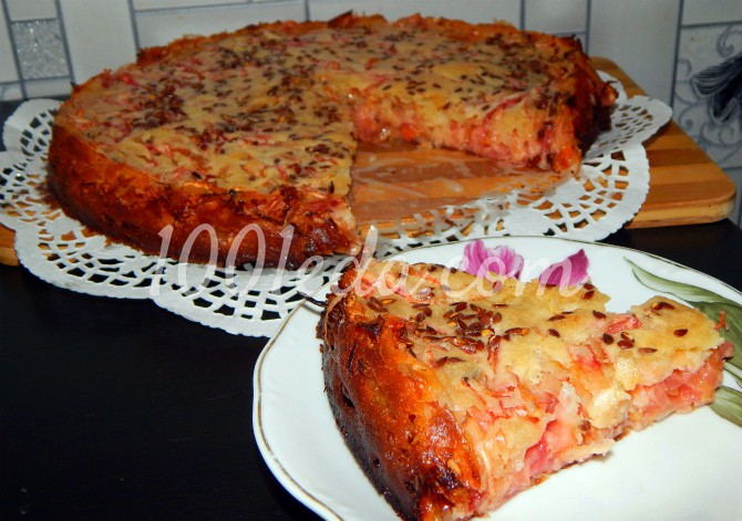 Наливной пирог с маринованной капустой: рецепт с пошаговым фото