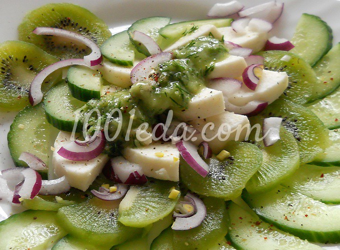 Салат в зеленых тонах