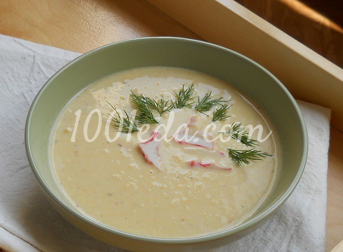 Очень простой кукурузный суп со сливками