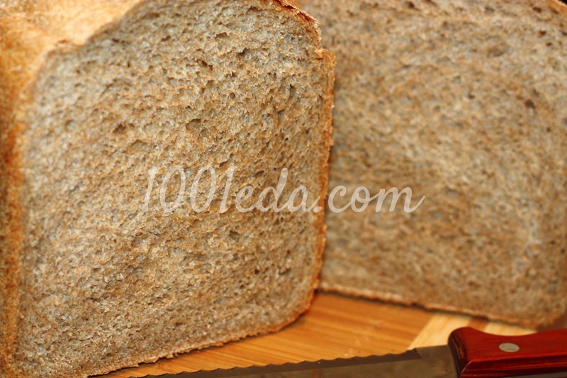 Хлеб из цельнозерновой муки с хлебопечке