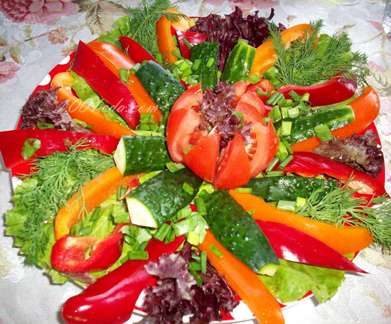 Салат Весенний из свежих овощей