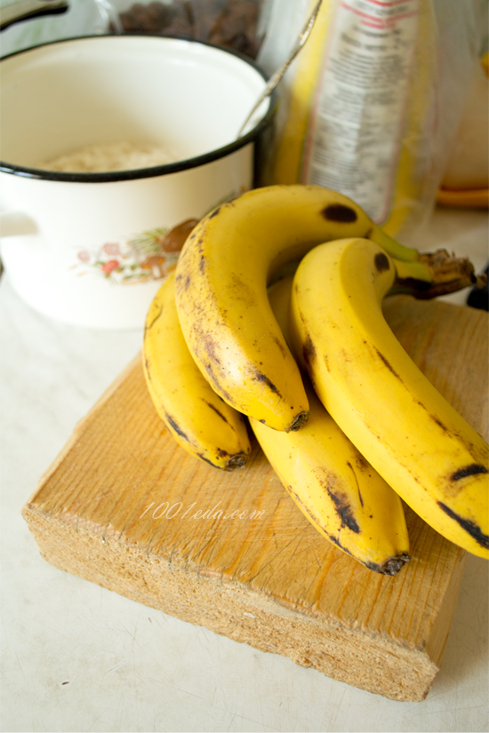 Пирог банановый с овсянкой и арахисом: рецепт с пошаговым фото