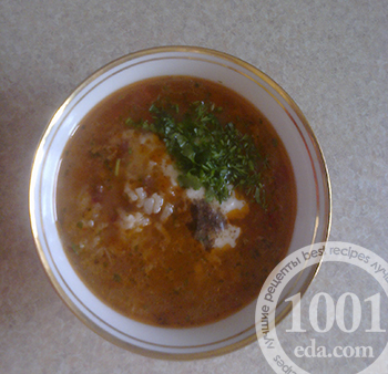 Мастава - узбекский суп с рисом 
